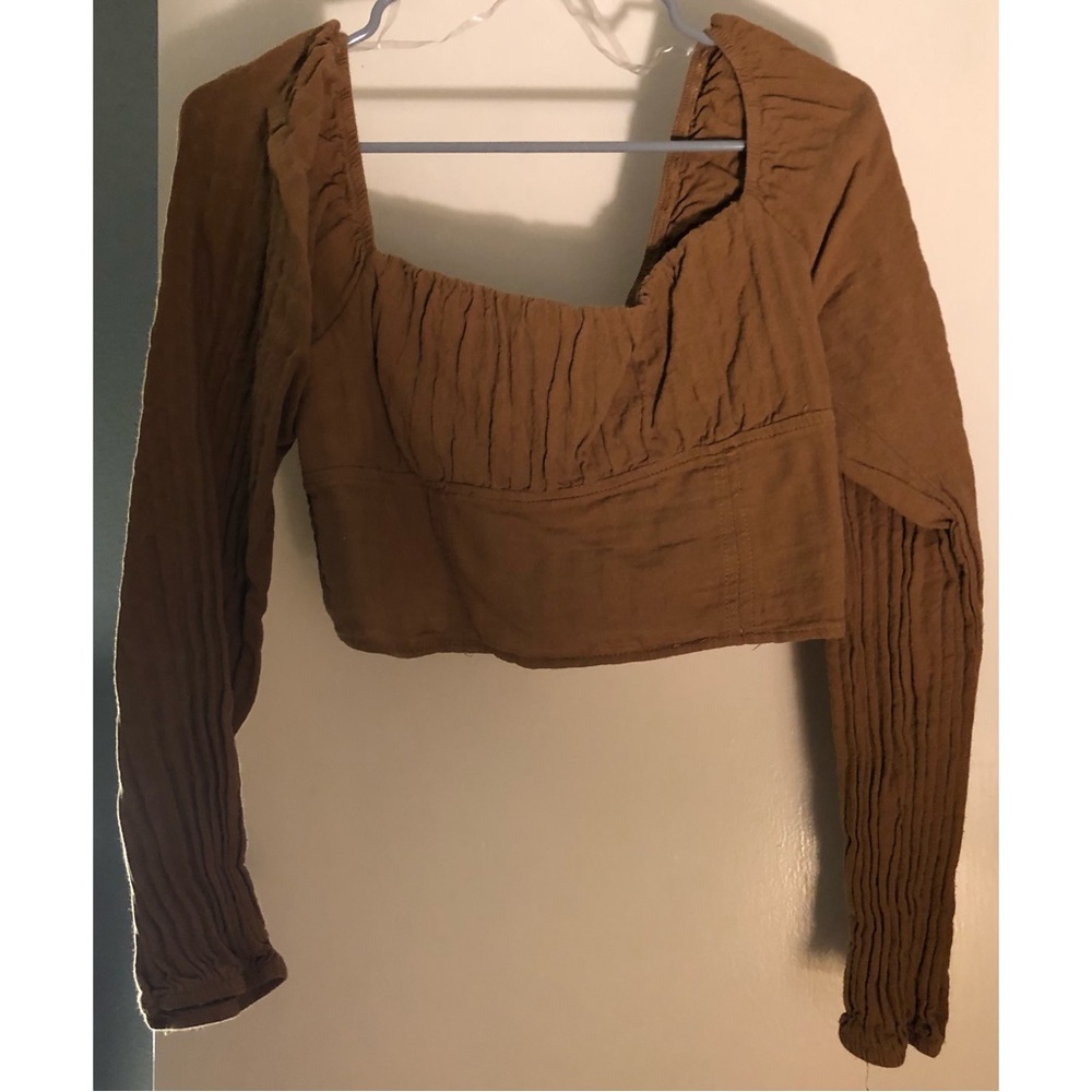 Wild Fable cropped long sleeve top
